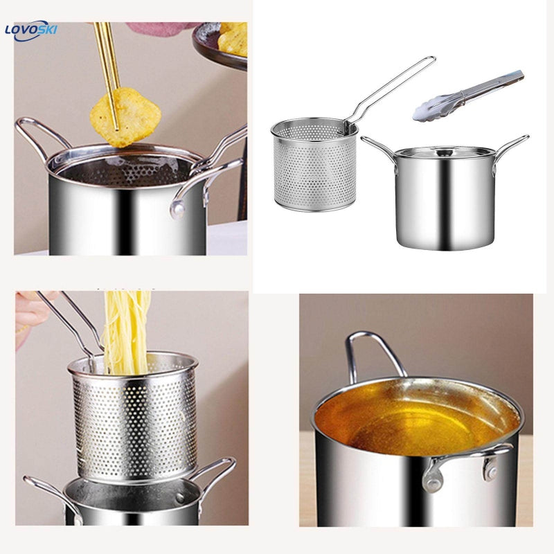 Fryer pot with stainer