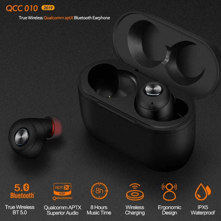 Earphone bluetooth 5.0 stereo waterproof noise reduction