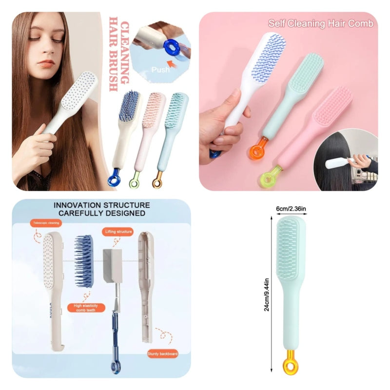 Telescopic comb massager