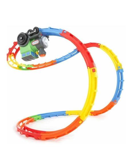 Tumble train electric gear rail driving toy+light+sound