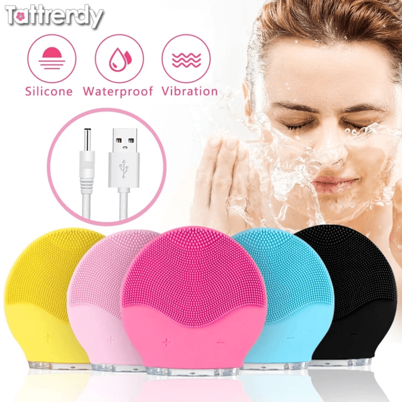 Rechargeable facial cleansing brush