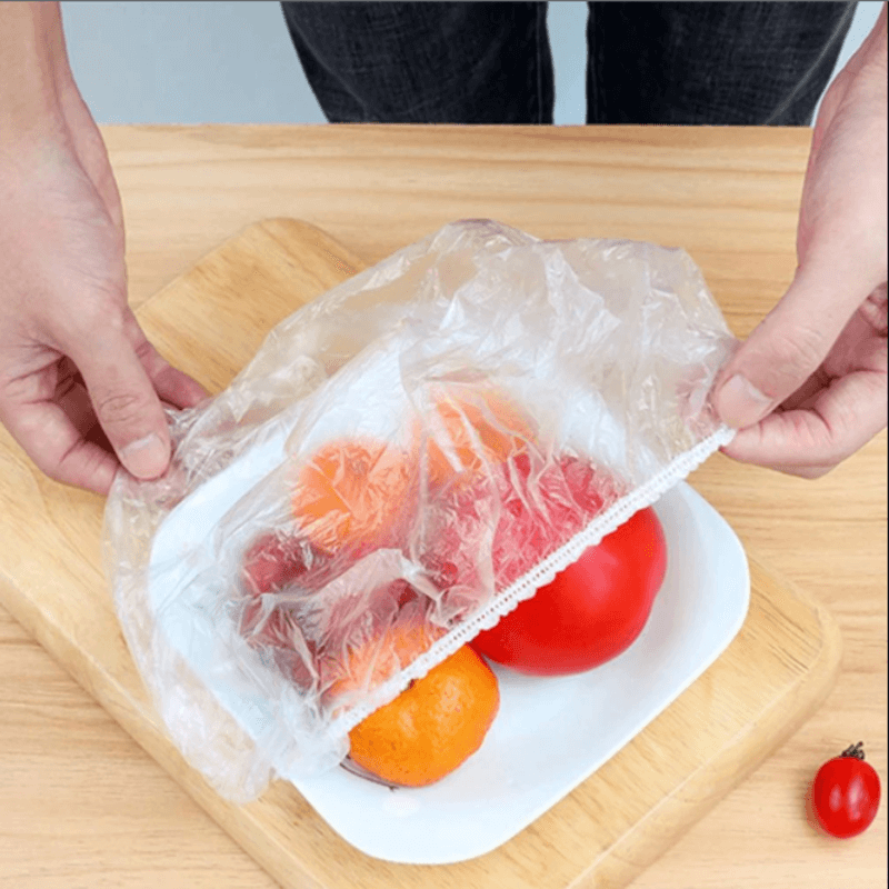Disposable plastic wrap food grade