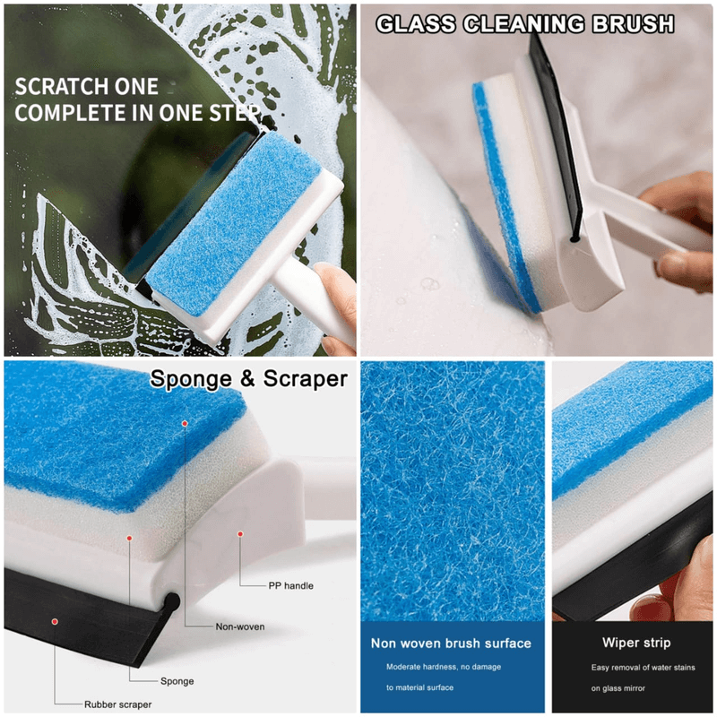 Multi-function glass window wiper