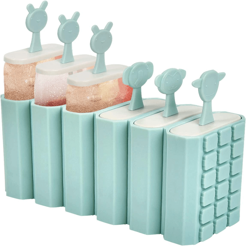 Sets of 6 durable ice pop molds