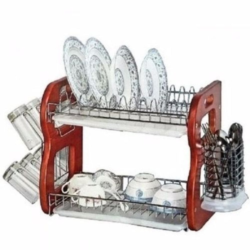 3 layers kitchen metal wire dish rack