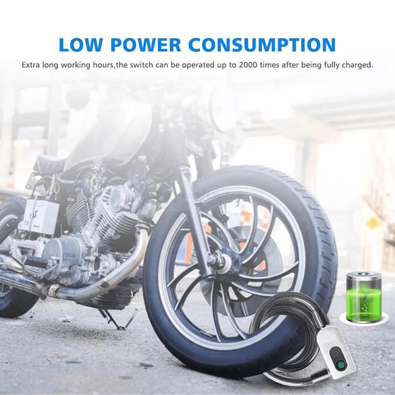 Smart bike bicycle usb fingerprint lock cable