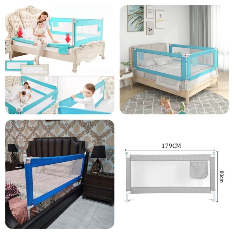 Child bed safety barrier