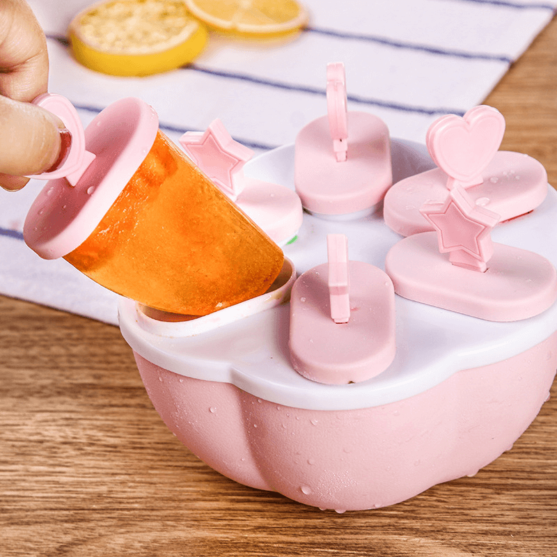 Silicone ice cream mold ice with sticks