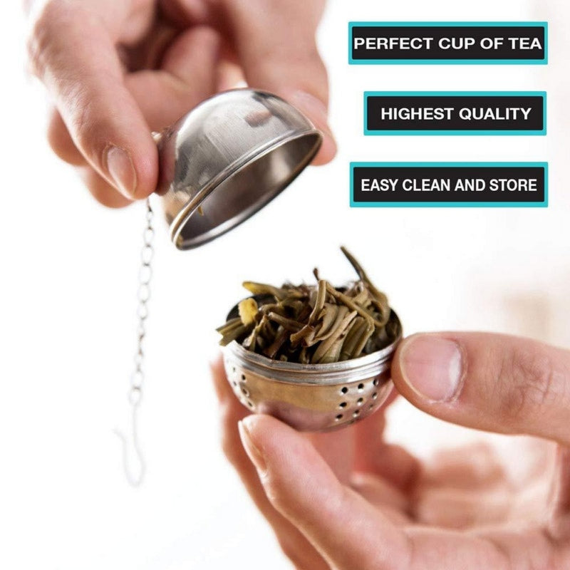 Pack-of-2 stainless steel tea ball infuser