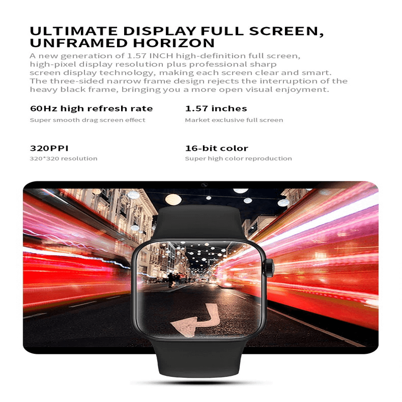 Hw12 smart watch 1.57inch square screen