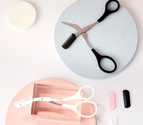 1pc Eyebrow Trimming Comb Scissor