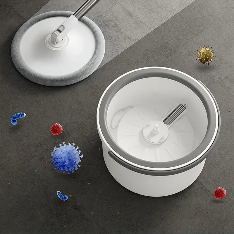 Spin mop with bucket microfiber