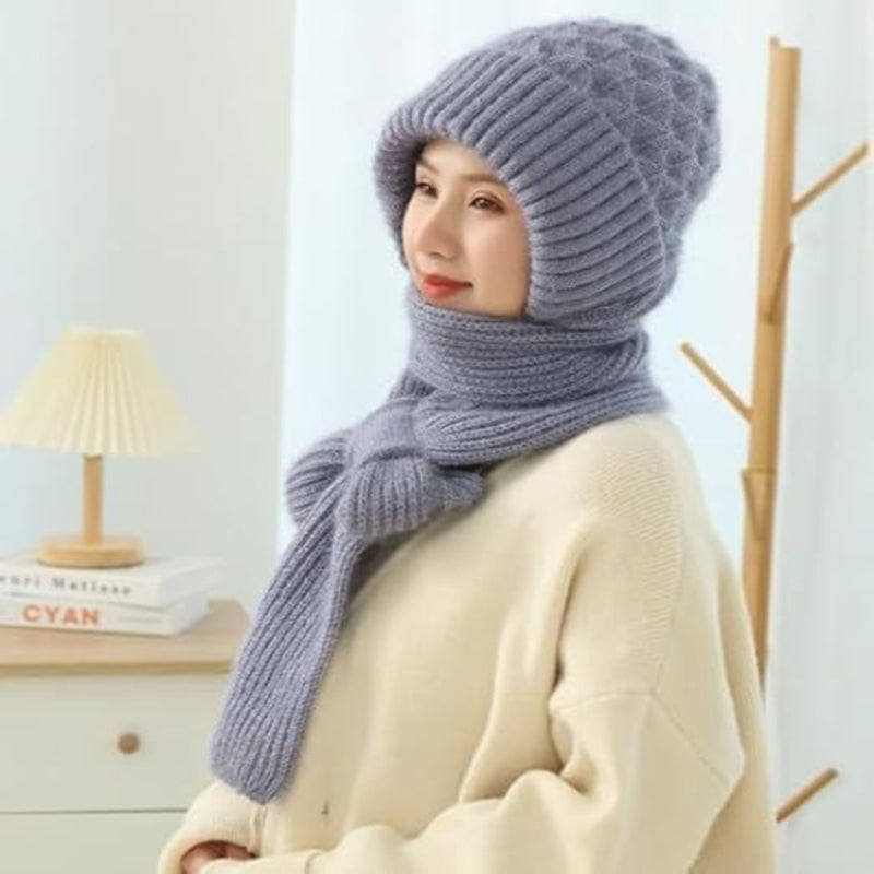 Ear protection windproof cap scarf