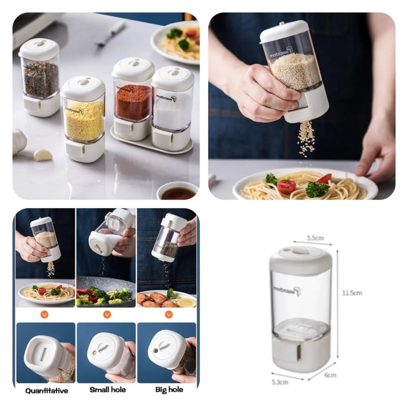 Kitchen salt control bottle press type