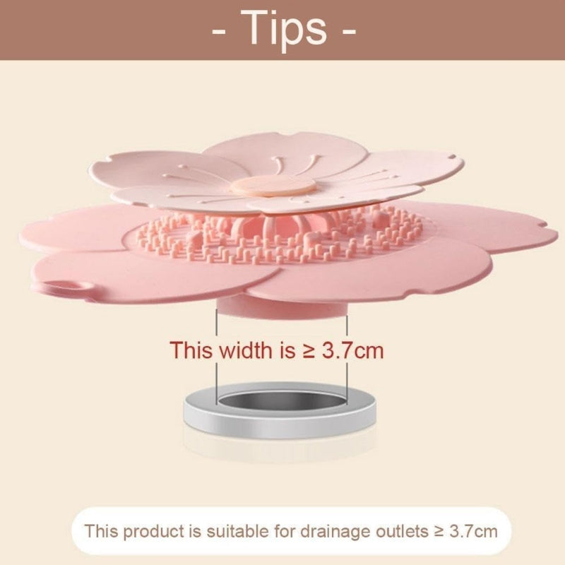 Silicone flower shape drain hair catcher