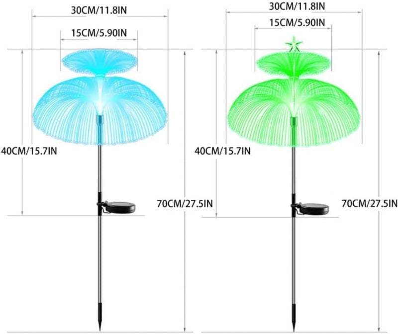 2pcs solar lawn light intelligent garden light