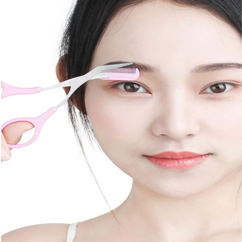 1pc Eyebrow Trimming Comb Scissor
