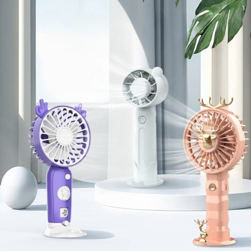 Deer Shape Rechargeable Foldable Hand Fan