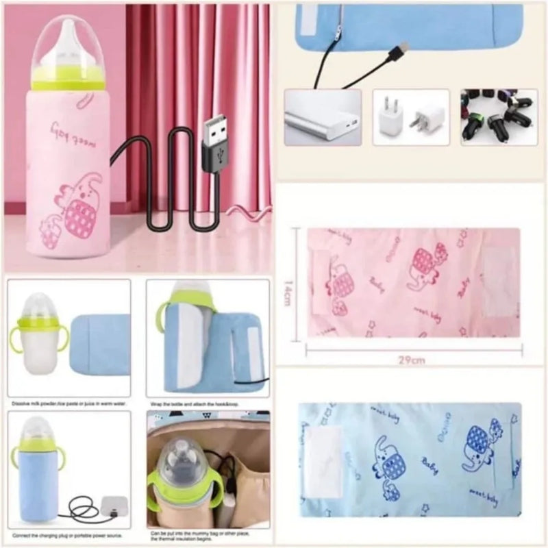 Usb milk feeder cover warmer heater