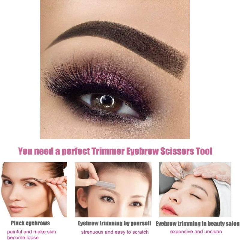 1pc Eyebrow Trimming Comb Scissor