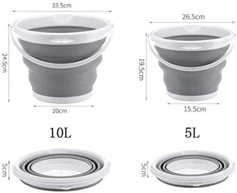 Silicone folding bucket
