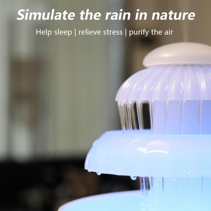 Humidifier Rain Cloud With Color LED Night Light