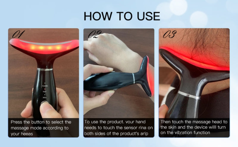 Skin care face massage tool, 3-in-1