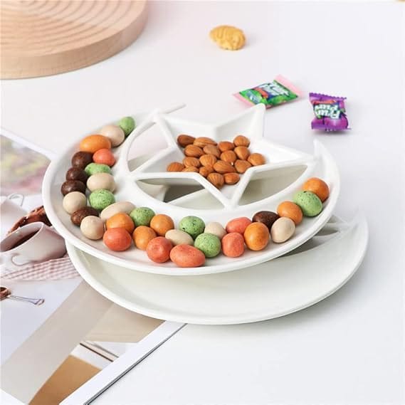 Star and Moon Shaped Kids Plate