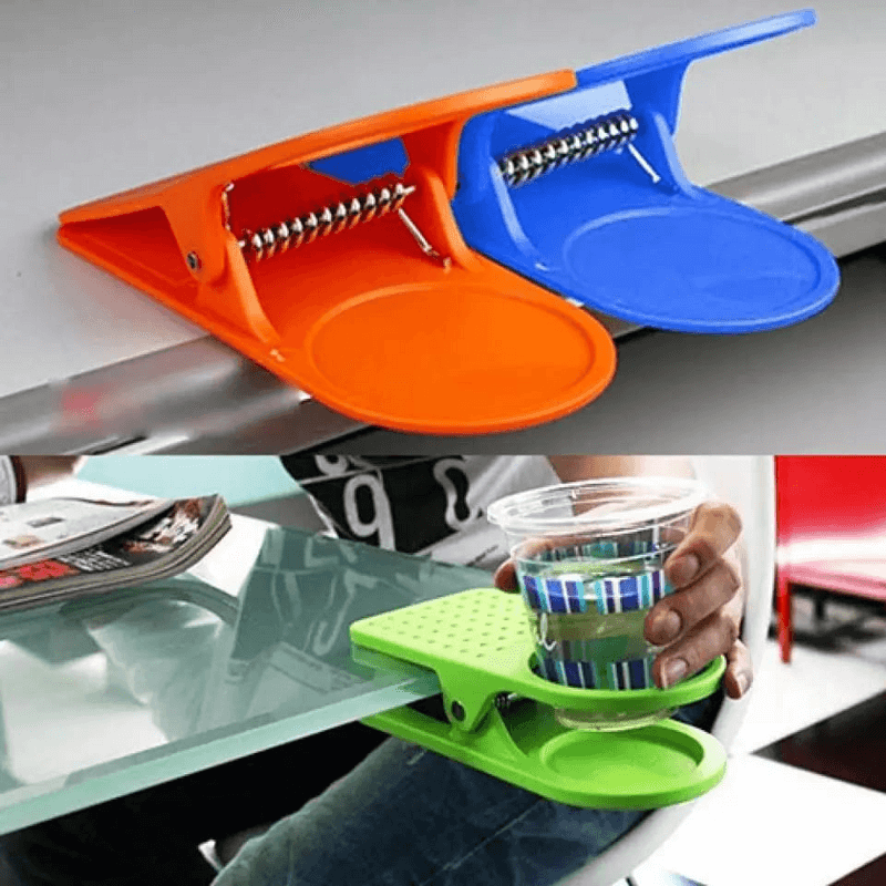 Desk glass holder