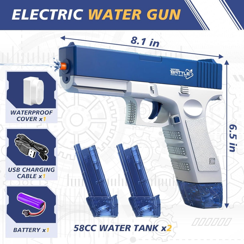 Rechargeable electric squirt water gun