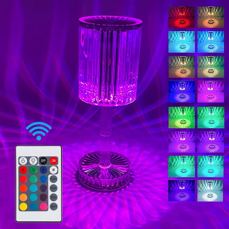 Daimond shape touch lamp with  remote