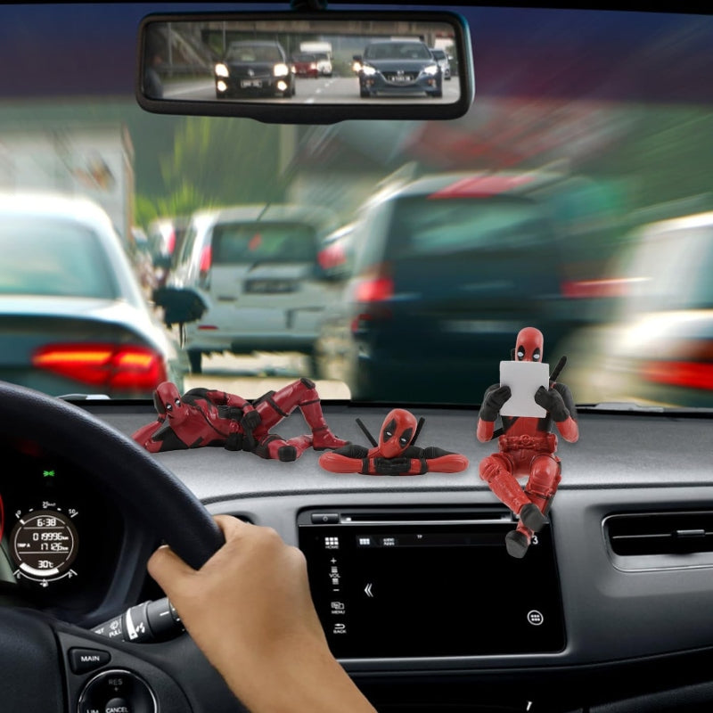 Dead Pool Car Interior Decoration Accessories-3 Pcs - Prozone