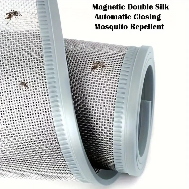 Magnetic Self Priming Mosquito Proof Screen Door
