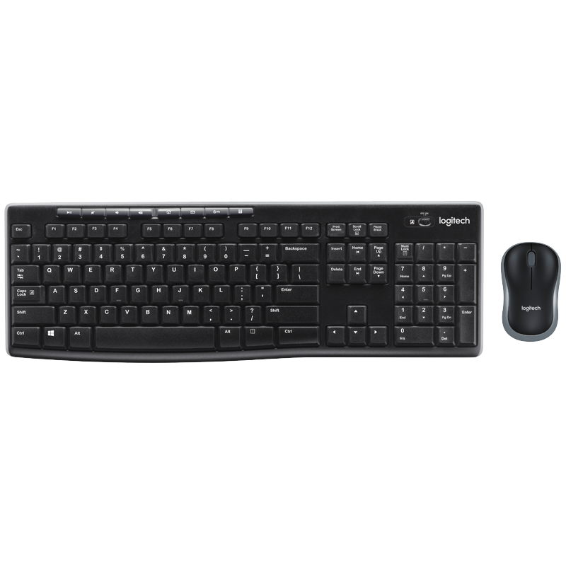 Logitech mk275 wireless keyboard &mouse combo with media key