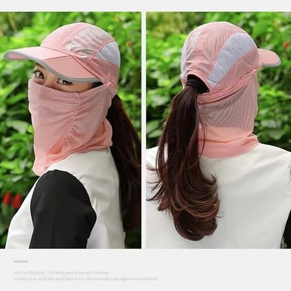 Sun Protection Hat Women's with mask