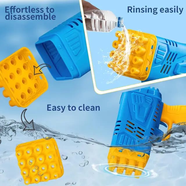 Bubble maker blaster with led light