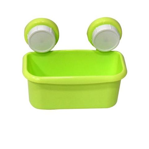 Multicolor storage rack magic suction cup - green