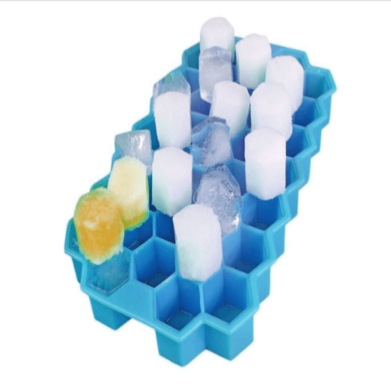 Reusable silicone ice honeycomb cube molds (2 pack)