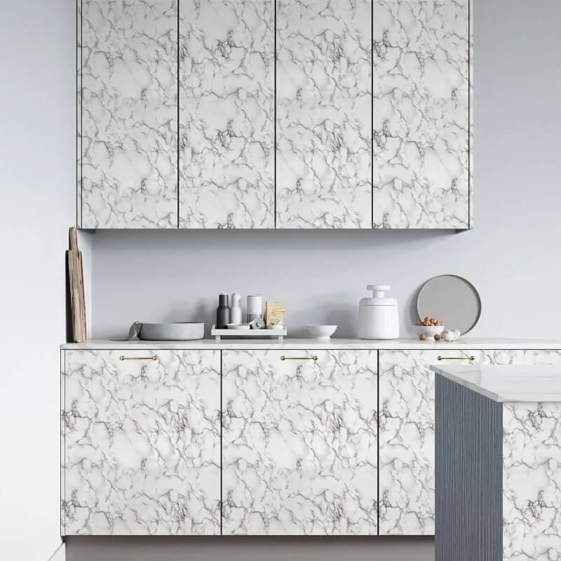 White and black marble sheet