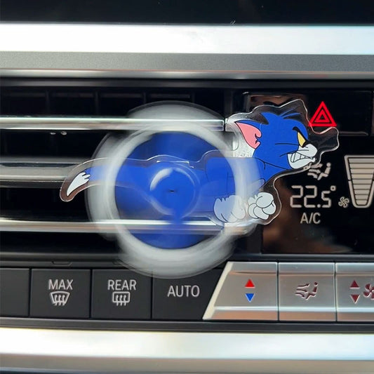 Tom and jerry chase car vent spinners airfreshner