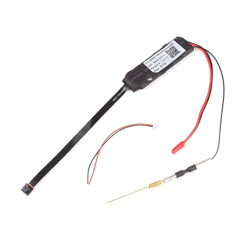 Electronic component with wires on a white background