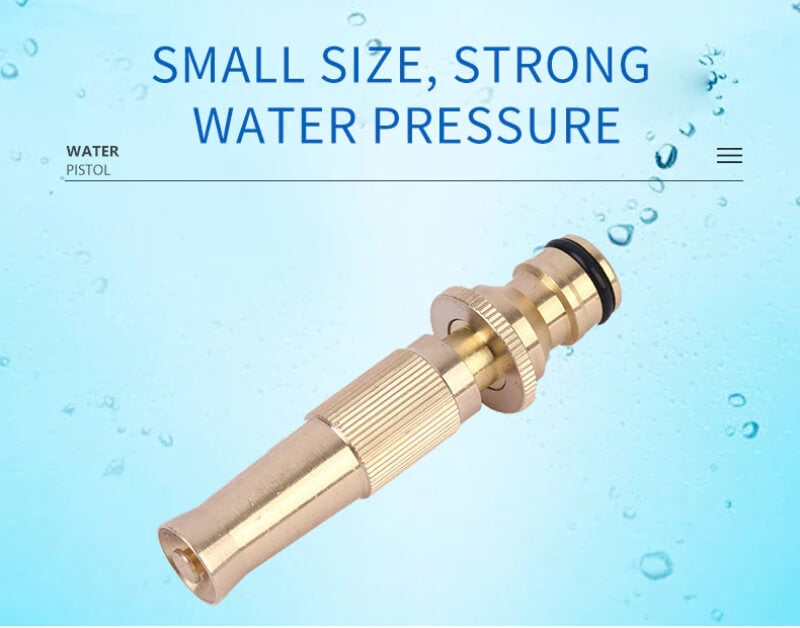 Smart metal waterjet high-pressure spray nozzle