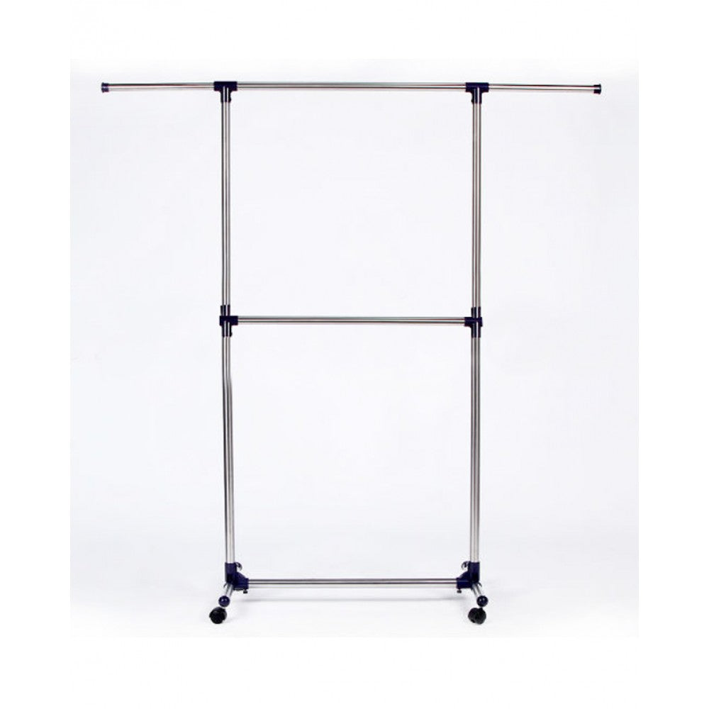 Single-pole clothes rack-blue