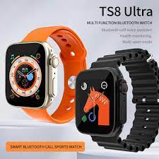 Ts8 Ultra Series 8 Men Women Bluetooth Call Heart Rate Sport Smartwatch WITH FITPRO APP ORANGE
