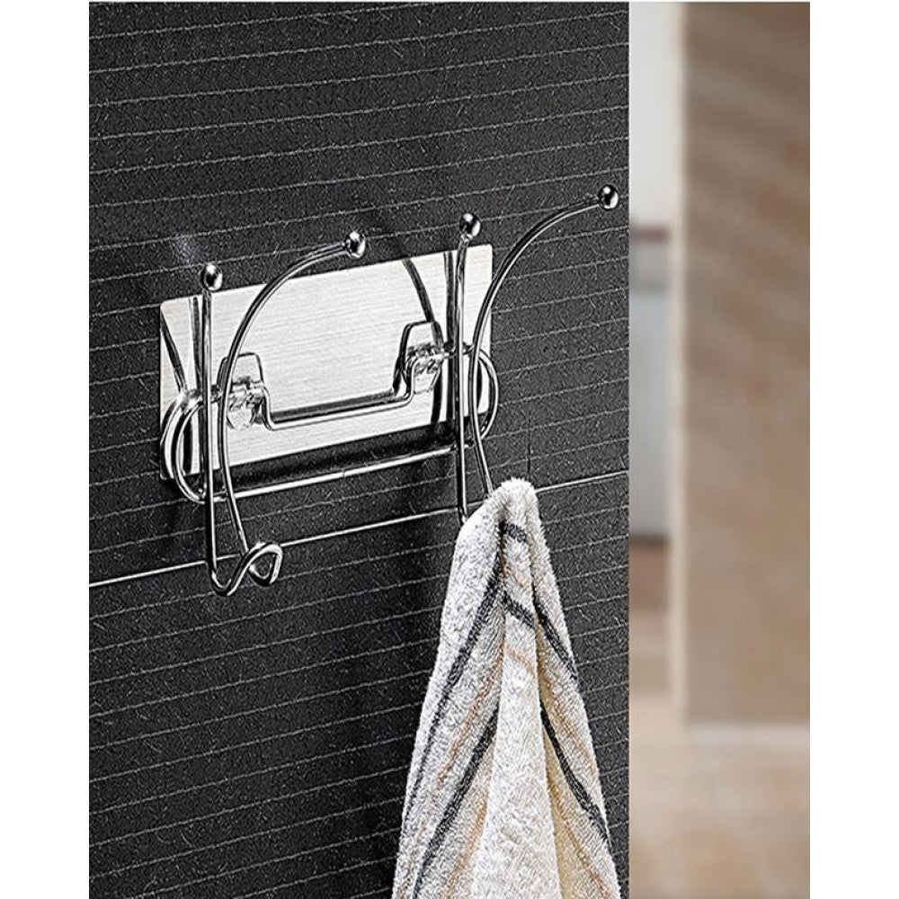 Coat hat hook with magic sticker