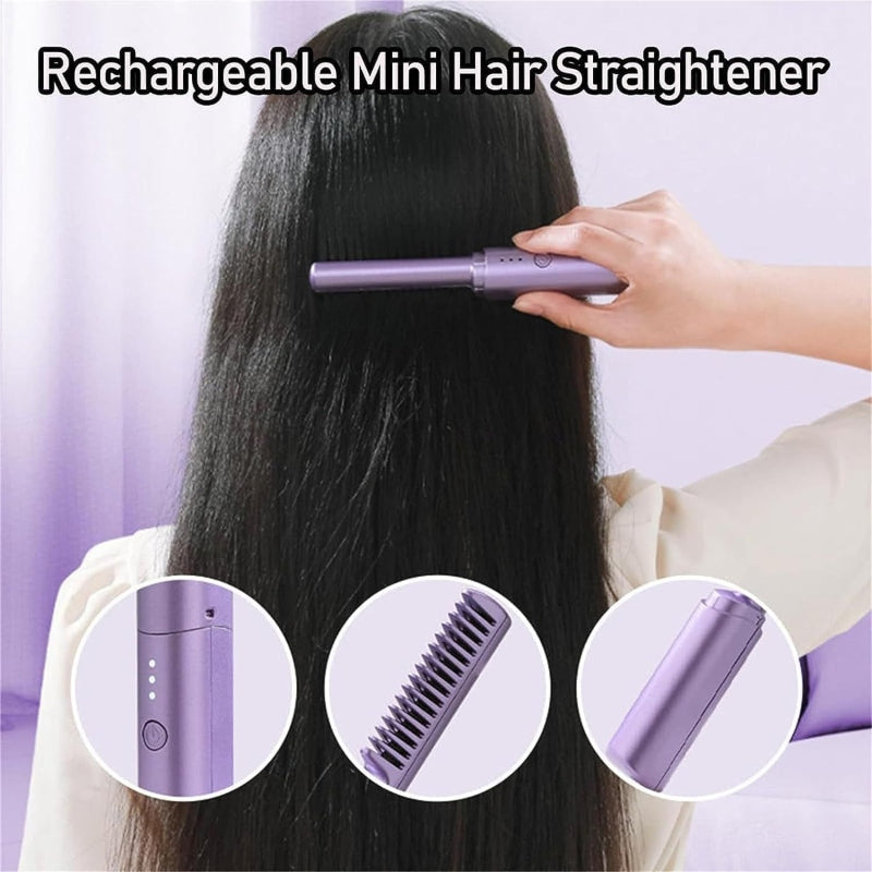 Wireless professional hair straightener curler