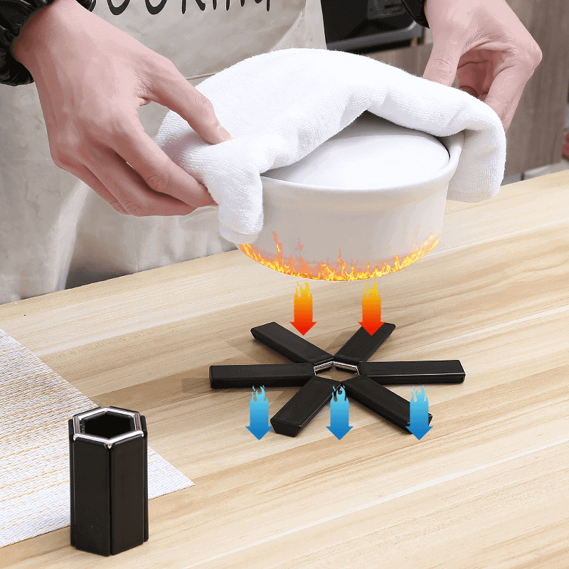 Heat resistant foldable anti slip mat