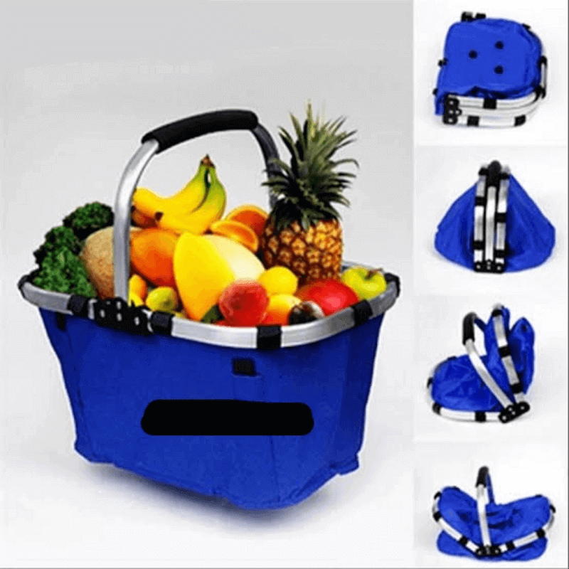 Foldable basket aluminum frame