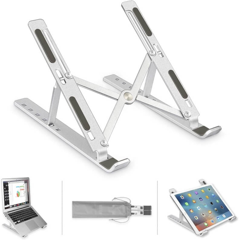 Adjustable laptop stand ergonomic desktop