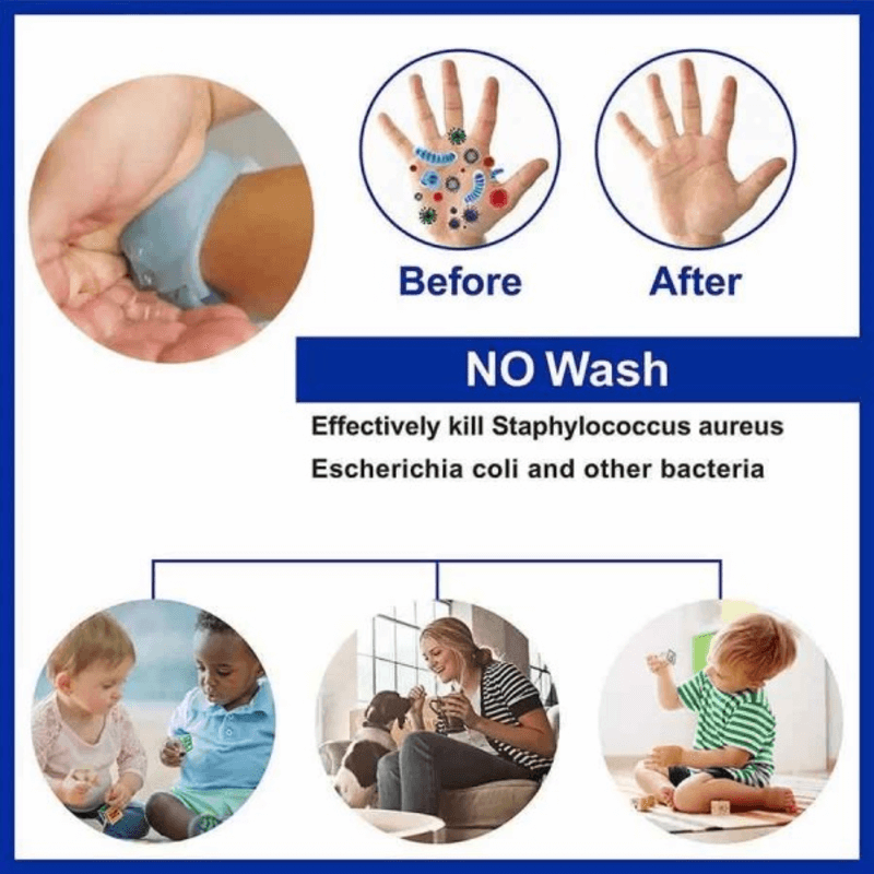 Wrist band hand sanitizer dispenser